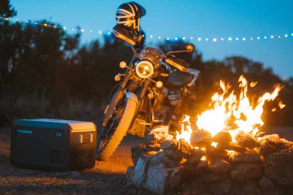 cold beer by the campfire