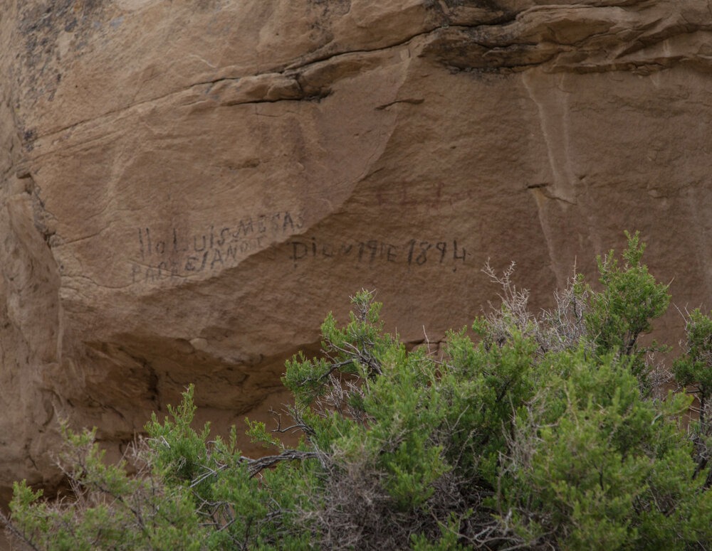  The region has been popular with overlanders for hundreds of years, as we saw proof in graffiti dating from 1894  | Roseann and Jonathan Hanson /&nbsp; ExploringOverland.com  