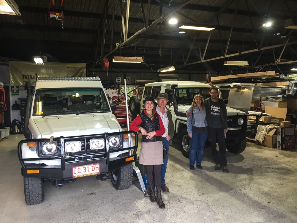 Troopies at Expedition Centre in Sydney, ready for their first adventure with us. | Photo: Jonathan and Roseann Hanson