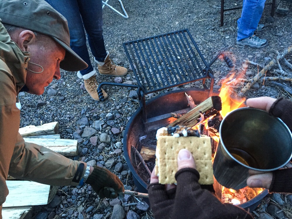  S’mores and bourbon  | Roseann and Jonathan Hanson /  ExploringOverland.com  