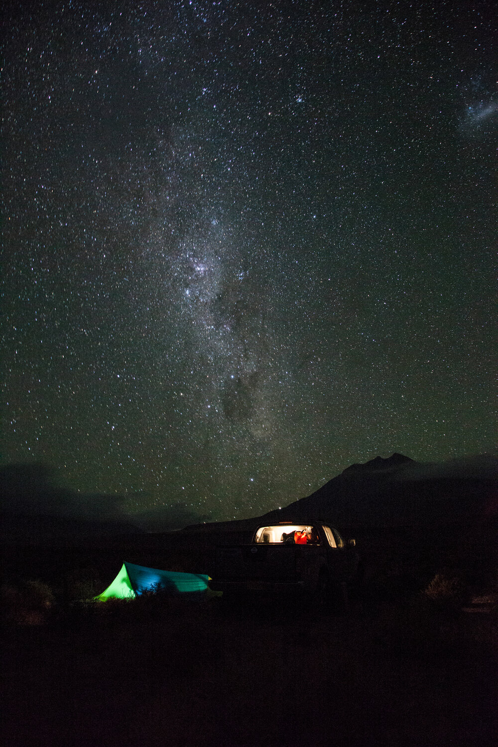 Remote beach camp on the Chilean coast north of Santiago. | Photo: Jonathan &amp; Roseann Hanson