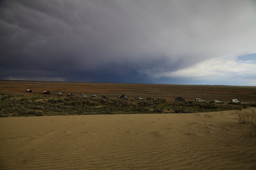  Stopping at one of the most interesting high-desert dune fields in the Red Desert, Wyoming  | Roseann and Jonathan Hanson /  ExploringOverland.com  