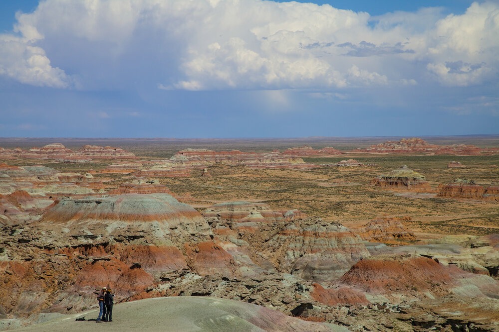  Red crenellations help give the desert its name  | Roseann and Jonathan Hanson /  ExploringOverland.com  