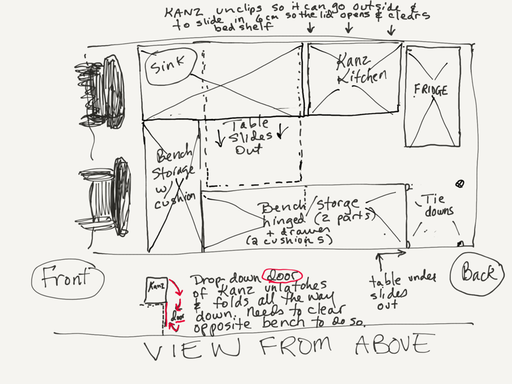  The planning process: sketches on iPad Pro (Paper app). | Photo: Jonathan and Roseann Hanson 