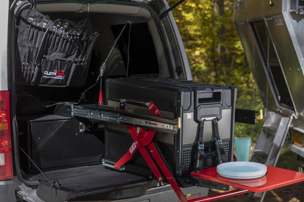 Easy Slide - Lowering Travel Fridge Slide By Clearview