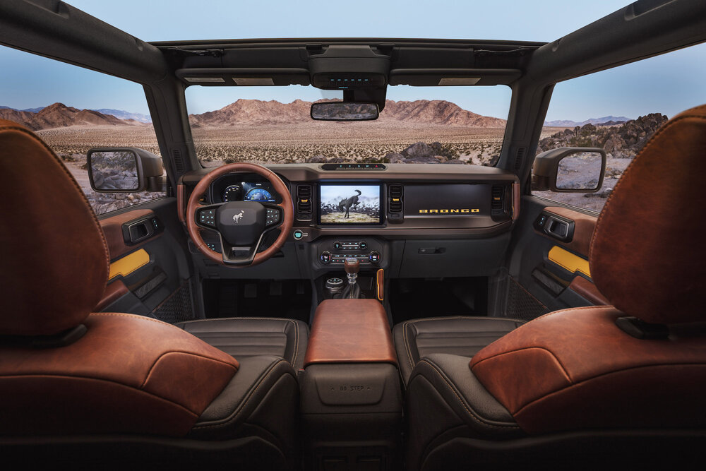   2021 Ford Bronco interior. | Ford Motor Company  