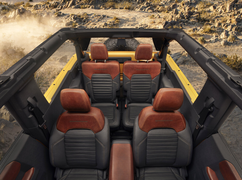   2021 Ford Bronco interior. | Ford Motor Company  