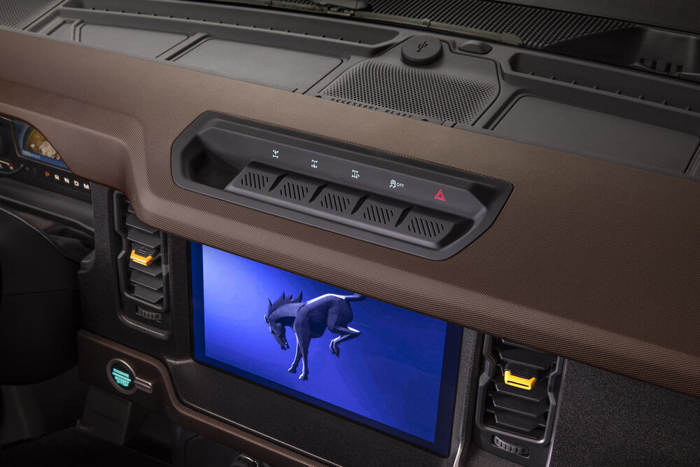  2021 Ford Bronco interior. | Ford Motor Company  