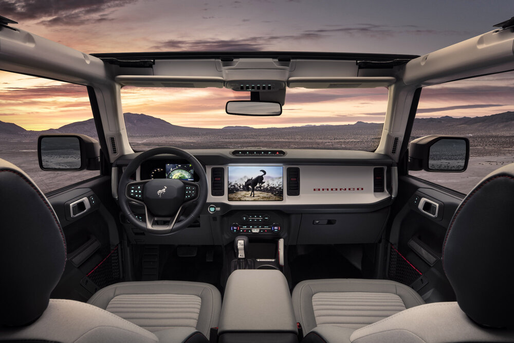   2021 Ford Bronco interior. | Ford Motor Company  