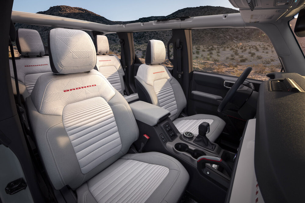   2021 Ford Bronco interior. | Ford Motor Company  
