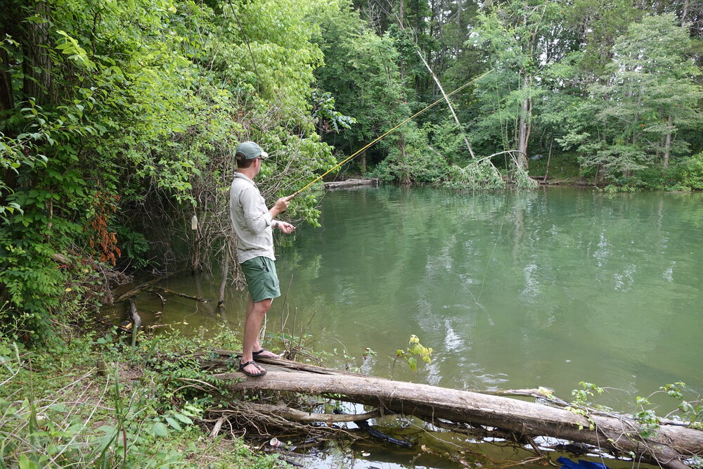  Rick casting a line. | Rick Stowe 