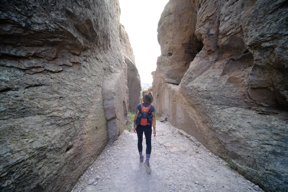 Hiking The Big Loop in the monument.