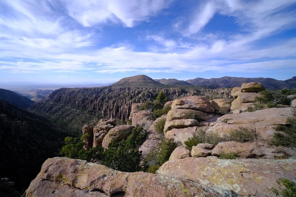 Looking west from Chiricahua National Monument.