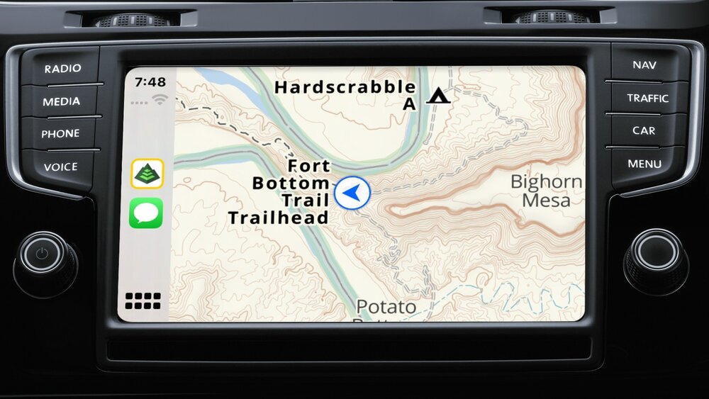 Gaia GPS Apple CarPlay