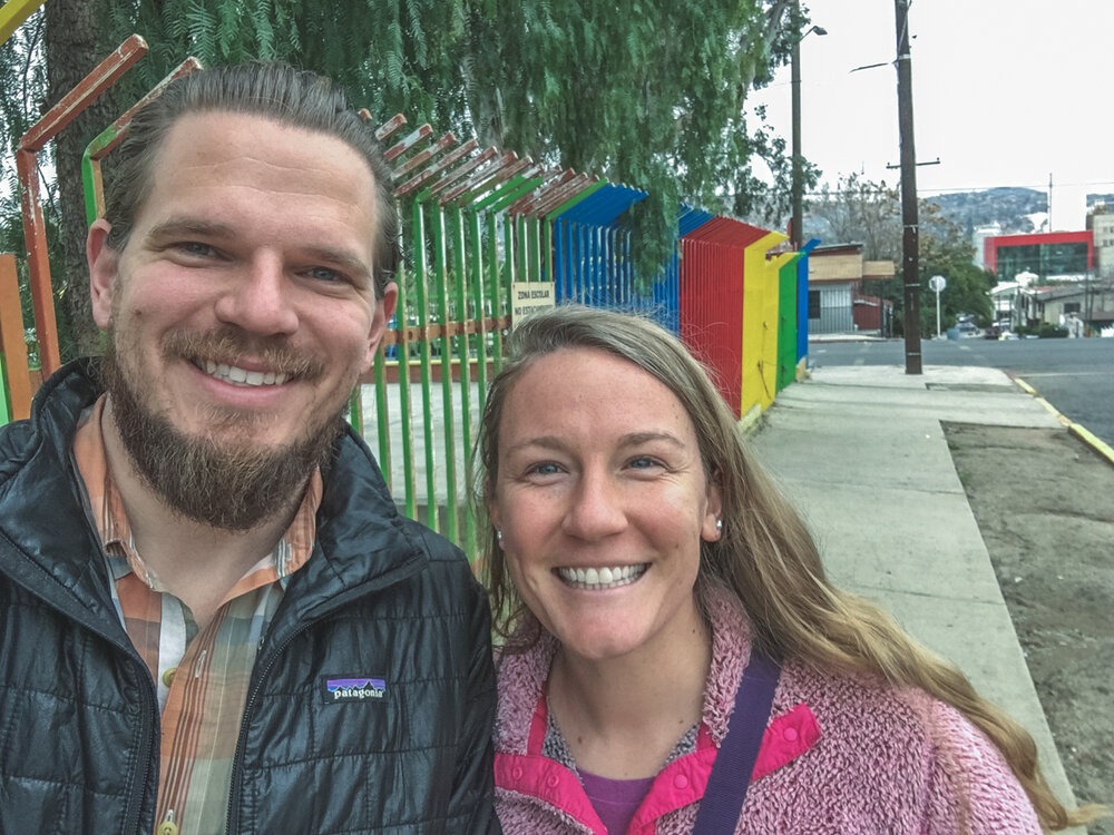 Two Lucky Travelers in Tecate, Mexico