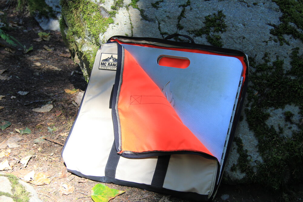 The Original Fire Reflector in its carrying case. Photo: Anthony Sicola