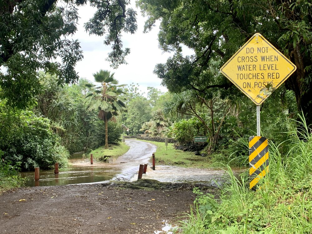 Detour for a water crossing!