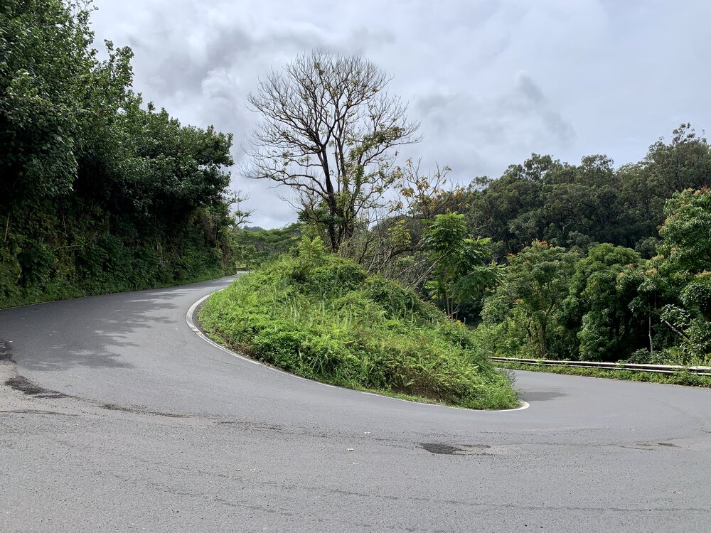  One of 600+ curves on The Road to Hana 