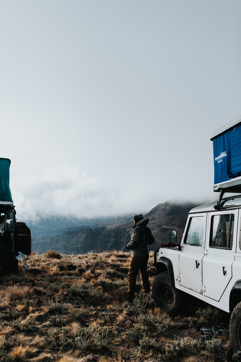 Todd taking in a breathtaking morning atop the Steens Mountains. | Nomadica Outfitters