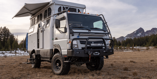 EarthCruiser EXP - The holy grail for the overland traveler is a capable vehicle with interior space to be able to handle the elements easily. The EarthCruiser EXP packs a lot of vehicle into a 140” wheelbase. With the ability to fit inside a normal shipping container, the EXP is perfect for domestic and international travels.