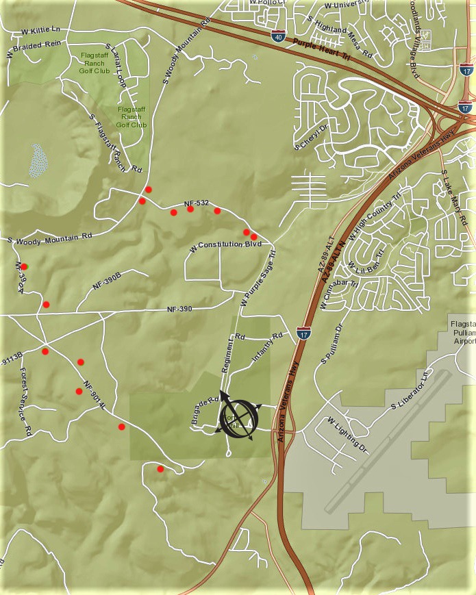 Coconino National Forest dispersed camping sites