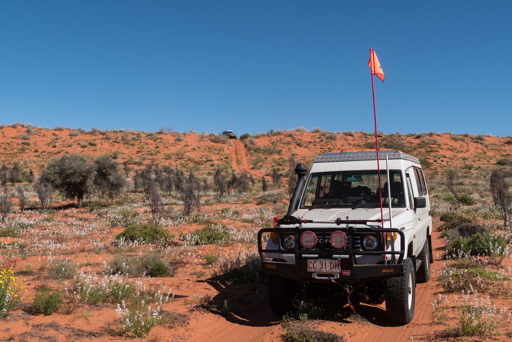 Crossing one of 1,100 dunes along the Madigan Line. | Jonathan Hanson