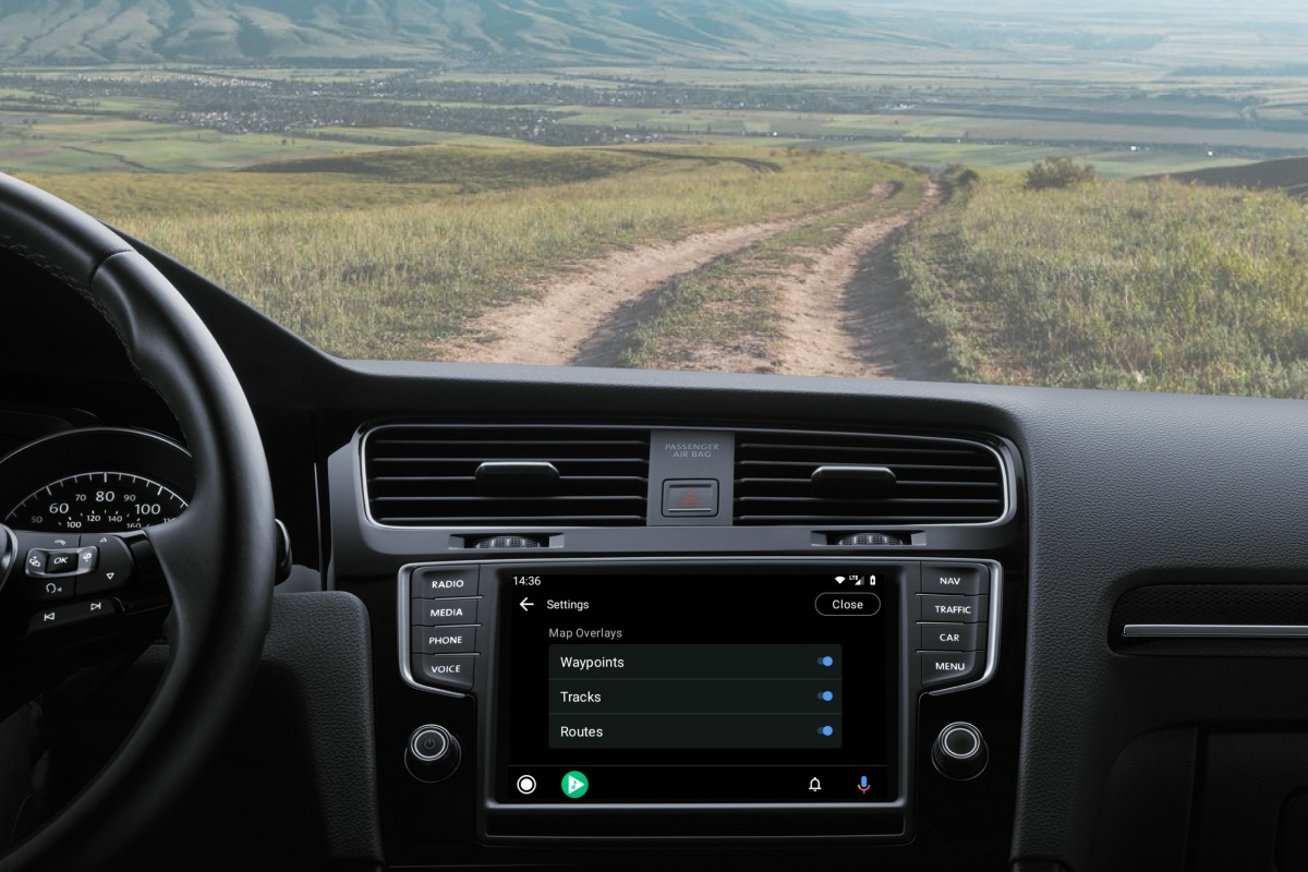 Gaia GPS Now Compatible with Android Auto