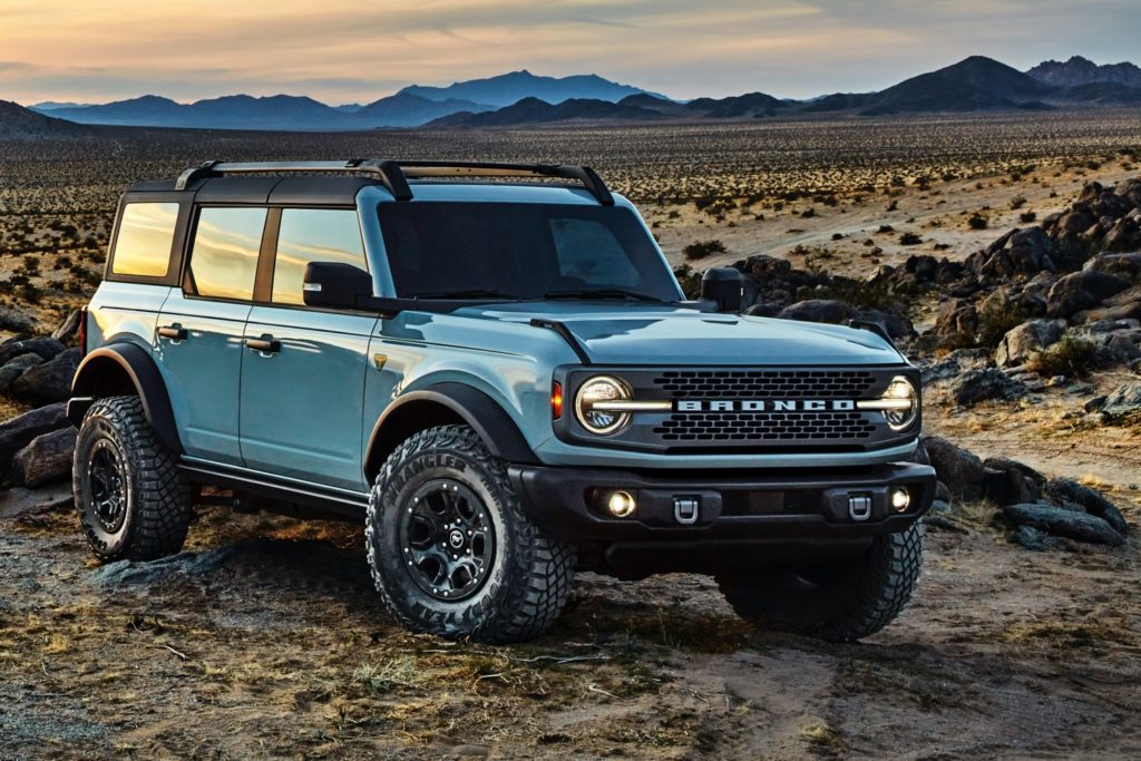 New Ford Bronco equipped with the Sasquatch package.