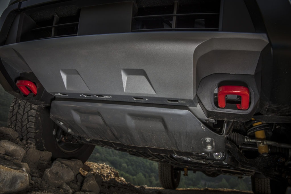 Tow hooks on the 2022 Nissan Frontier