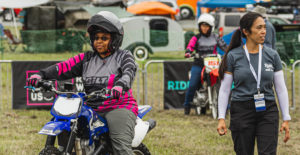 Learning to ride motorcycles at Overland Expo MIC ride with us program