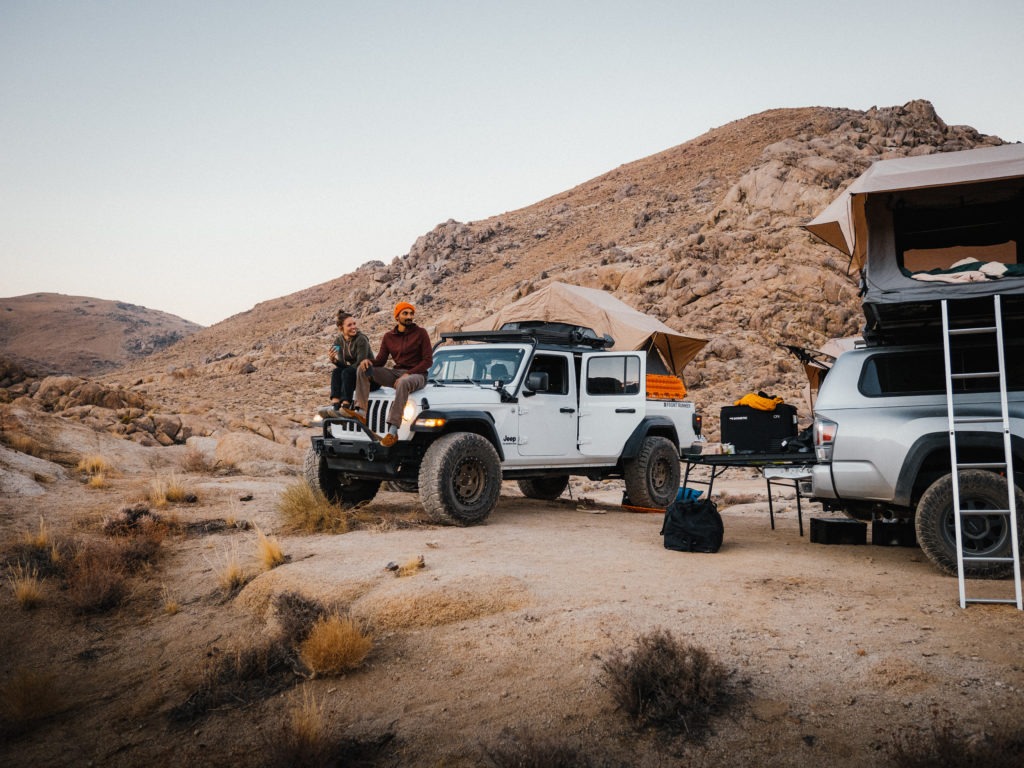 Desert overland camp.