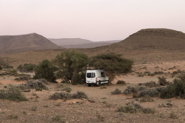 Sprinter in the desert