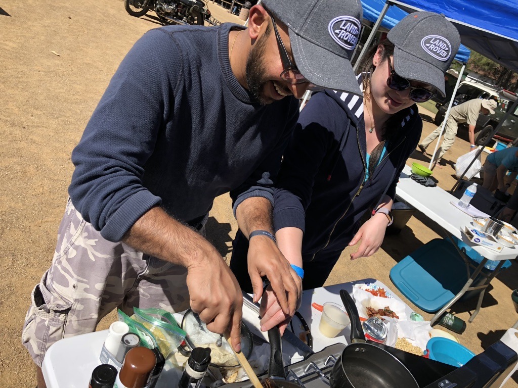 Cooks in the Overland Chef competition