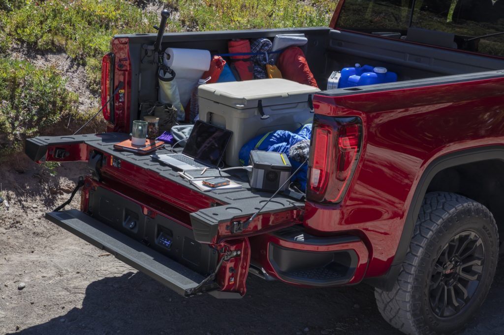 GMC Sierra AT4X in the mountains