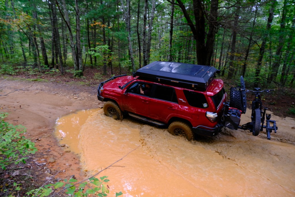 Ultimate Overland 4Runner on a trail near the Blue Ridge Parkway