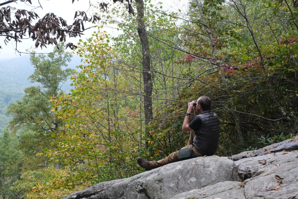 Overlanding enjoying the views from the Blue Ridge Parkway.