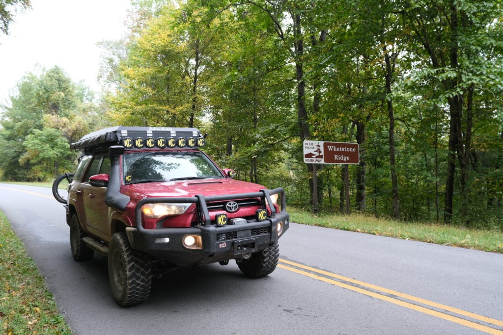 Ultimate Overland 4Runner on the Blue Ridge Parkway