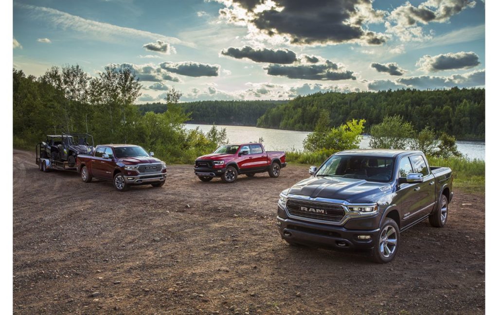 A sampling of trucks from the Ram Line