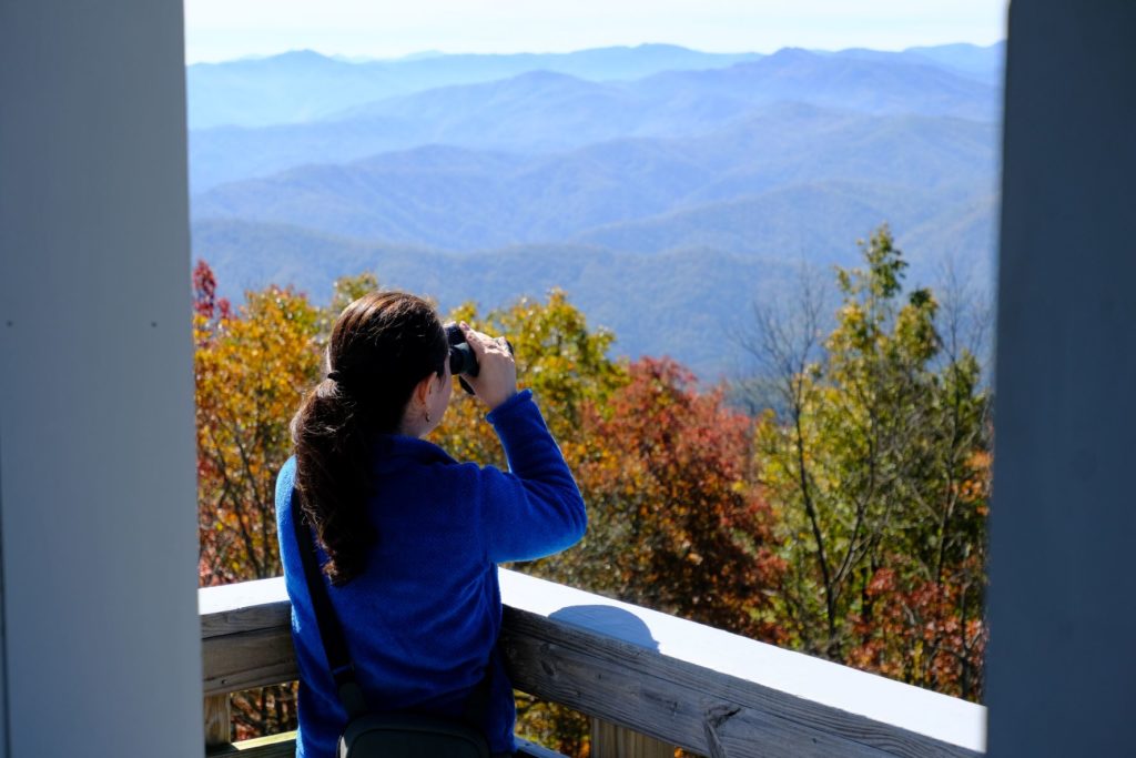 Swarovski Optik NL Pure 8x32 at a fire tower