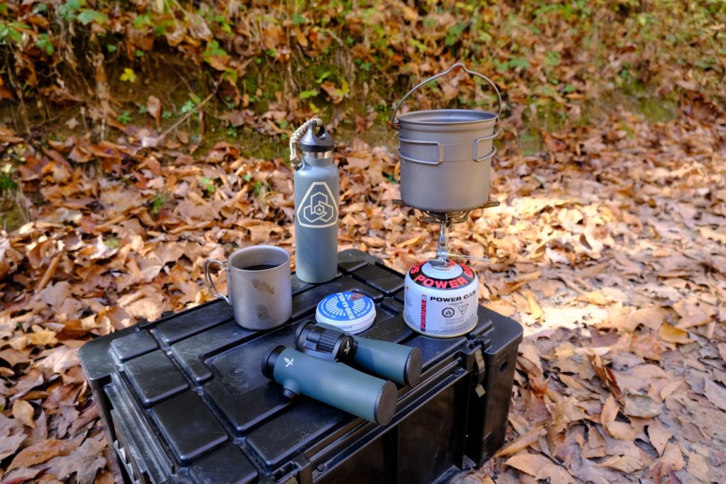 Roadside coffee set up