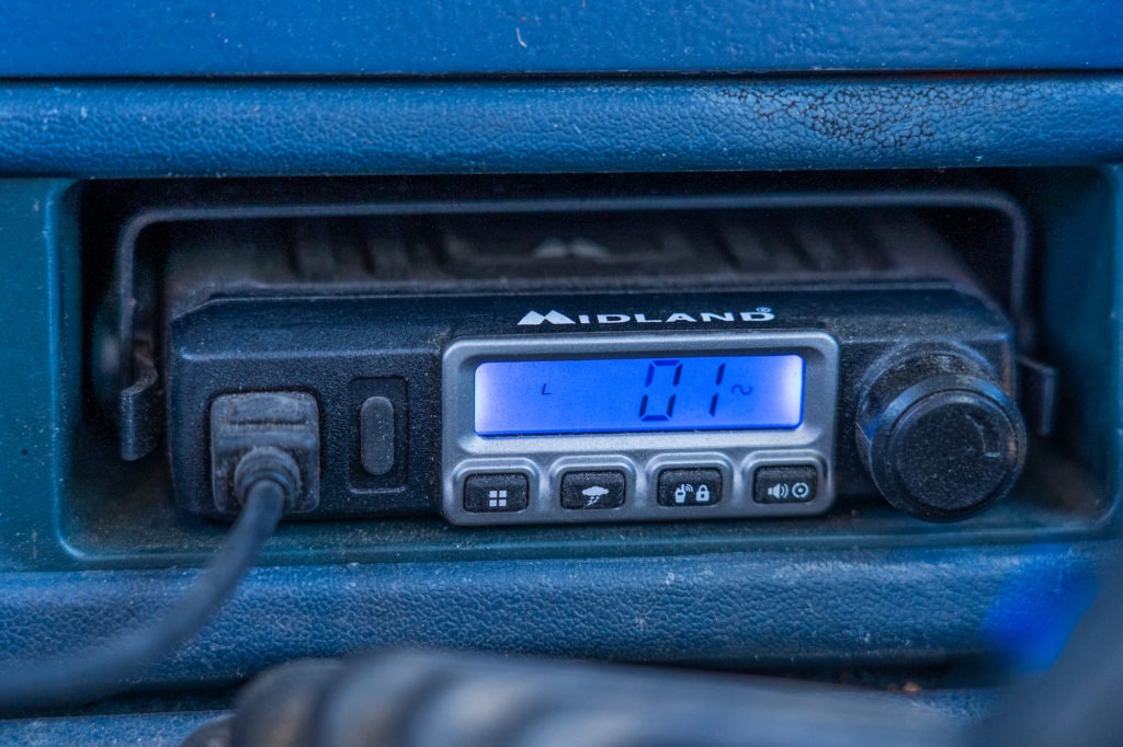 Close up of a Midland Radio