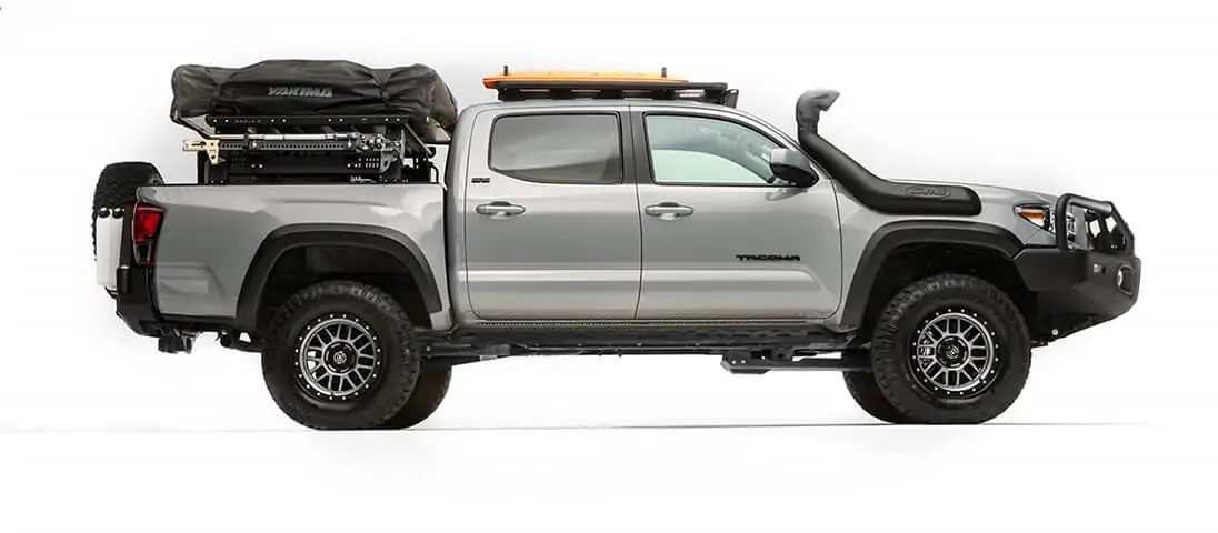 Side view of Toyota's Tacoma Ultimate Overlanding Concept