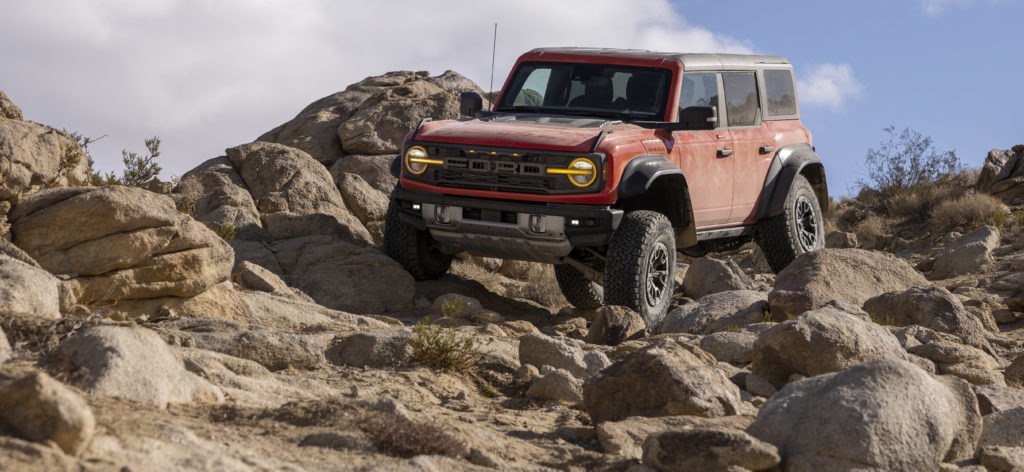 Exterior of the 2022 Ford Bronco Raptor.