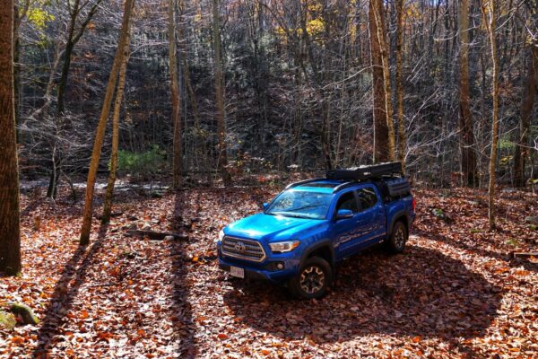 A campsite near Reddish Knob, Virginia.