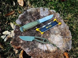 Knives and sharpener