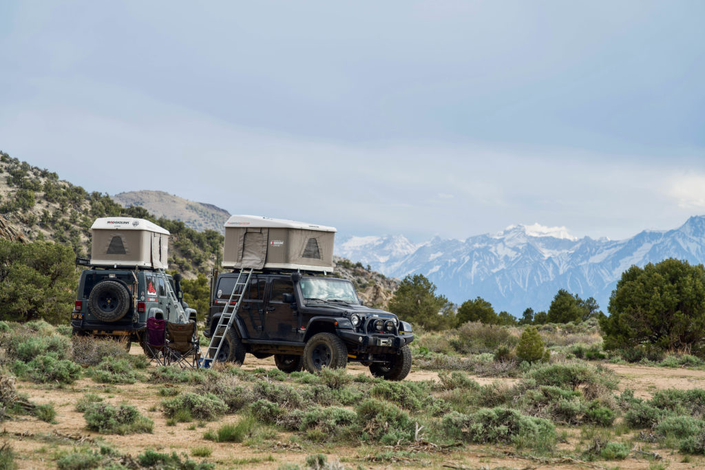 Adventure Portal Jeeps on the Mojave Road.