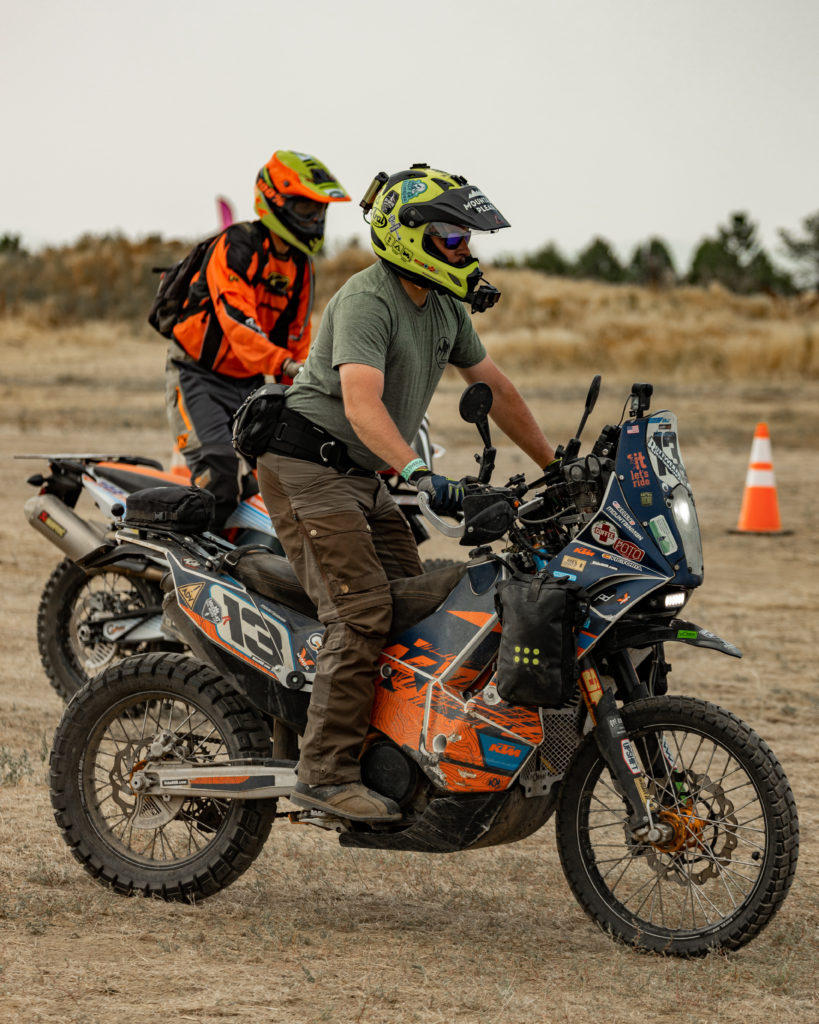 Motorcycle riders at Overland Expo