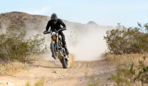 Ernie Vigil on Triumph Scrambler 1200 XE at Norra Mexican 1000