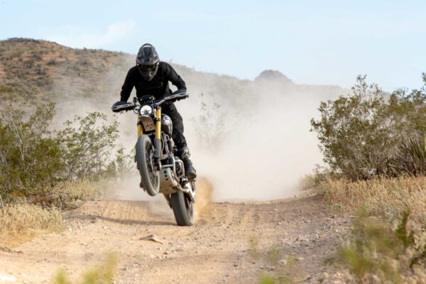 Ernie Vigil on Triumph Scrambler 1200 XE at Norra Mexican 1000