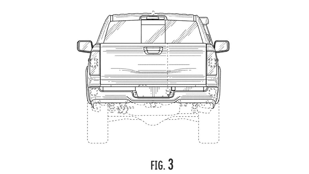 Snorkel and winch equipped patent drawings of Ram 1500.